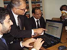 Members browsing their favourite web site 